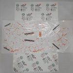پد ( برچسب ) ارم فول کامل موتور کلیک و طرح کلیک ( سفید خط نارنجی )