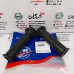 لاستیک سر دسته فرمان گاز و کلاچ با استخوانی موتور TVS راکس اصلی (جفتی)
