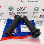 لاستیک سر دسته فرمان گاز و کلاچ با استخوانی موتور TVS راکس اصلی (جفتی) - Image 2