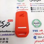 کاور ( روکش ) سیلیکونی ژله ای ریموت موتور کلیک و طرح کلیک ( نارنجی ) 2 کلید - Image 2