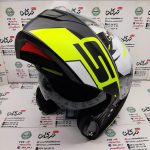 کلاه کاسکت ایمنی فک متحرک عینک دار خارجی مارک راپیدو مشکی فسفری SRT سایز XL ایکس لارج - Image 4