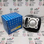 سیلندر با رینگ و پیستون ( پستان ) موتور پالس 180 UG4 (بدون هندل ، زین دو تکه ) کانال دار مشکی اصلی - Image 4