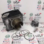 سیلندر با رینگ و پیستون ( پستان ) موتور بنلی 150 قدیم کاربرات و انژکتور - Image 3