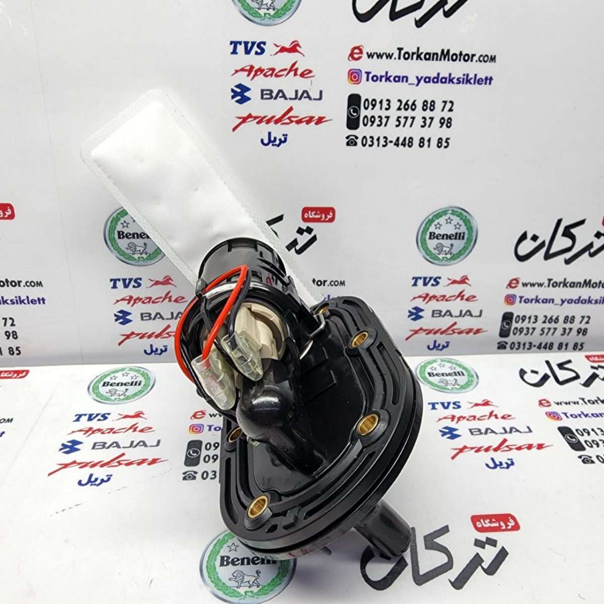 پمپ بنزین کامل موتور بنلی 250 تک سیلندر و 300 دوسیلندر و تریل کویر t 2 تی (2 دو خروجی , کفی مشکی) - تصویر 2