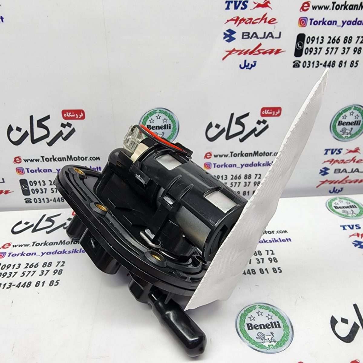 پمپ بنزین کامل موتور بنلی 250 تک سیلندر و 300 دوسیلندر و تریل کویر t 2 تی (2 دو خروجی , کفی مشکی) - تصویر 3