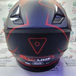 کلاه کاسکت ایمنی فک متحرک عینک دار خارجی مارک ردلاین خط قرمز مات کد 4-939 - Image 6