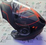 کلاه کاسکت ایمنی فک متحرک عینک دار خارجی مارک ردلاین خط قرمز مات کد 4-939 - Image 3