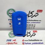 کاور ( روکش ) سیلیکونی ژله ای ریموت موتور کلیک و طرح کلیک ( ابی ) 2 کلید