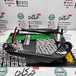 هند گارد ( محافظ ) سر دسته فرمان انواع موتورسیکلت ها قرمز کربن (جفتی) - Image 3