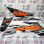 ارم ( برچسب ) بدنه کامل موتور تریل فلات طرح KTM کی تی ام فیس قدیم