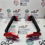 هند گارد ( محافظ ) سر دسته فرمان انواع موتورسیکلت ها قرمز کربن (جفتی) تمام فلز - Image 2