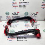 هند گارد ( محافظ ) سر دسته فرمان انواع موتورسیکلت ها قرمز کربن (جفتی) تمام فلز