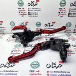 ست کامل پمپ ترمز و قلوه کلاچ رنتال cnc اسپرت انواع موتور سیکلت ( قرمز ) - Image 2