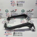 هند گارد ( محافظ ) سر دسته فرمان انواع موتورسیکلت ها استیل نقره ای کربن (جفتی) تمام فلز - Image 2