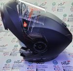 کلاه کاسکت ایمنی فک متحرک عینک دار خارجی مارک ردلاین مشکی مات کد 937 - Image 4