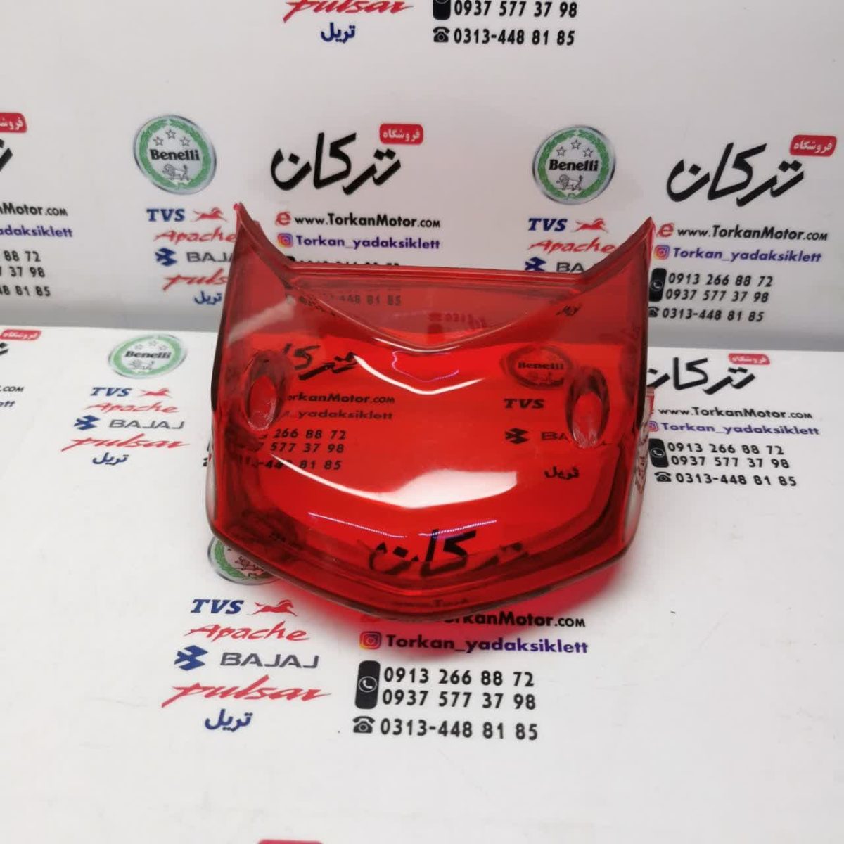 شیشه ( طلق ) خطر عقب موتور تریل فلات پرواز طرح CRF سی ار اف - ترکان موتور