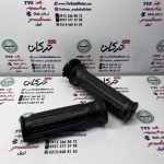 لاستیک سر دسته فرمان گاز و کلاچ با استخوانی دو سیم گاز موتور تریل روان (جفتی)
