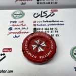 قاب کاور (محافظ) تزئینی روی سوییچ انواع موتورسیکلت قرمز ( فلزی )