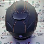 کلاه کاسکت ایمنی فک متحرک عینک دار خارجی مارک ردلاین  خط نارنجی مات کد 937 - Image 3