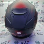 کلاه کاسکت ایمنی فک متحرک عینک دار خارجی مارک ردلاین  خط قرمز مات جدید کد 937 - Image 2