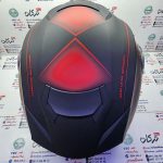 کلاه کاسکت ایمنی فک متحرک عینک دار خارجی مارک ردلاین  خط قرمز مات جدید کد 937 - Image 3