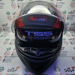 کلاه کاسکت ایمنی فک متحرک عینک دار خارجی مارک ردلاین  خط قرمز مات جدید کد 937 - Image 4