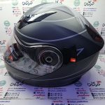 کلاه کاسکت ایمنی فک متحرک عینک دار خارجی مارک ردلاین  طوسی خطی مات کد 13-939