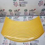 برچسب ( شبرنگ ) ارم دور رینگ طرح ساده باریک ( زرد )