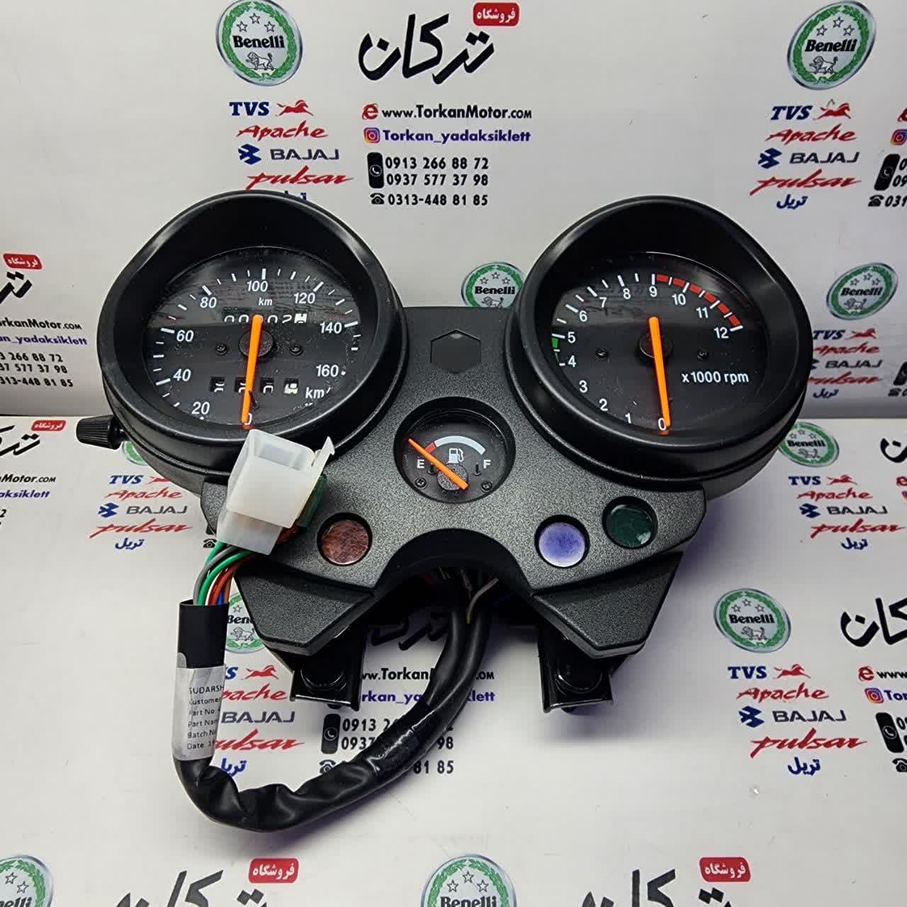 photo_۲۰۲۴-۰۷-۲۱_۱۰-۱۱-۰۵ کیلومتر کامل موتور پالس 180 و طرح پالس چراغ گرد اصلی - Image 1