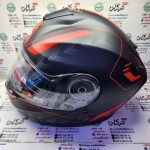کلاه کاسکت ایمنی فک متحرک عینک دار خارجی مارک ردلاین خط اسپرت قرمز مات کد 937