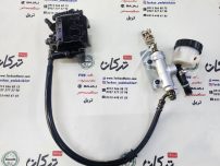 پمپ ترمز عقب روی دیسک و زیر پا کامل موتور SYM گالکسی NA و NH اصلی