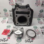 سیلندر با رینگ و پیستون ( پستان ) موتور بنلی 150 قدیم کاربرات و انژکتور ( کیفیت درجه 1 ) - Image 2