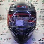 کلاه کاسکت ایمنی فک متحرک عینک دار خارجی کامل مارک ردلاین سفید مشکی کد 960 - Image 3