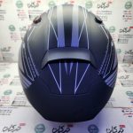 کلاه کاسکت ایمنی فک متحرک عینک دار خارجی کامل مارک ردلاین سفید مشکی کد 960 - Image 2