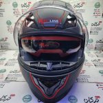 کلاه کاسکت ایمنی فک متحرک عینک دار خارجی کامل مارک ردلاین اسپرت خط قرمز کد 939 - Image 5