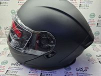 کلاه کاسکت ایمنی فک متحرک عینک دار  برند  رادین  radin ایرانی ( مشکی مات )