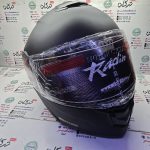 کلاه کاسکت ایمنی فک متحرک عینک دار  برند  رادین  radin ایرانی ( مشکی مات ) - Image 2