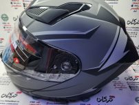 کلاه کاسکت ایمنی فک متحرک عینک دار خارجی مارک ردلاین طوسی اسپرت کد 13-960