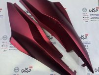 قاب ( کاور ) گیتاری زیر زین موتور طرح کلیک 170 و واریو 170 و 160 ( قرمز مات ) ( جفت ) خارجی