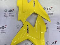 قاب ( کاور ) فلاپ بغل چراغ ( بلوری ) موتور طرح کلیک کویر s2 نیوفیس ( زرد براق ) ( جفت )
